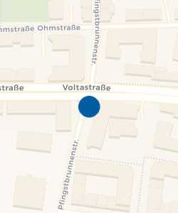 Vorschau: Karte von Taxistand Pfingstbrunnenstraße / Voltastraße