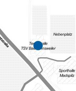 Vorschau: Karte von Tennishalle TSV Baltmannsweiler