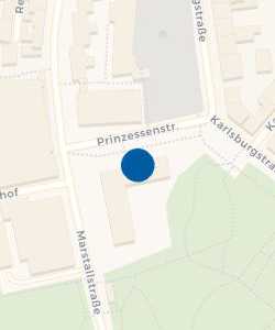 Vorschau: Karte von Finanzamt Karlsruhe - Durlach