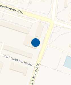Vorschau: Karte von Raiffeisen-Volksbank Oder-Spree eG, Geschäftsstelle Eisenhüttenstadt