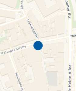 Vorschau: Karte von Taxistand Ratingerstraße