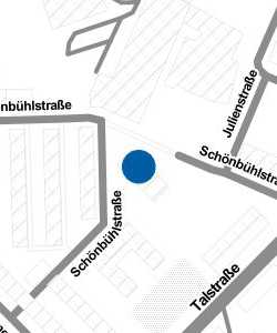 Vorschau: Karte von Stadtteilbücherei Stuttgart-Ost - Eduard Pfeiffer Bücherei