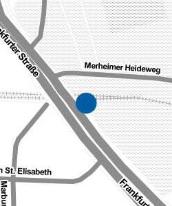 Vorschau: Karte von Haltestelle Köln Sportpark Höhenberg