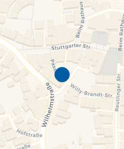 Vorschau: Karte von AOK Baden-Württemberg - KundenCenter Metzingen