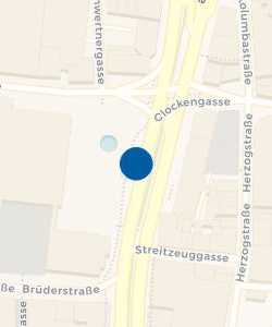 Vorschau: Karte von Bushaltestelle Offenbachplatz