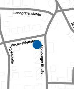 Vorschau: Karte von Volksbank Mittelhessen eG - SB-Filiale Bad Nauheim