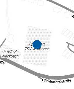 Vorschau: Karte von Sportplatz TSV Weckbach