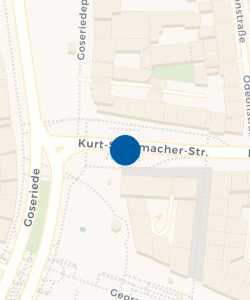 Vorschau: Karte von Haltestelle Steintor