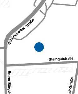 Vorschau: Karte von Übergangswohneinrichtung Steingutstraße ("Blaues Dorf")