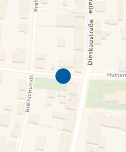 Vorschau: Karte von Haltestelle Huttenstraße