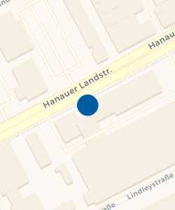 Vorschau: Karte von Autovermietung in Frankfurt-Ostend von STARCAR
