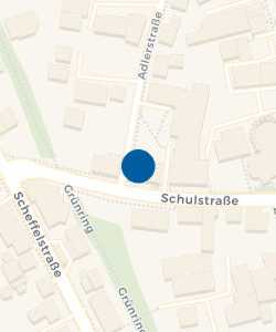Vorschau: Karte von Altes Rathaus, Stadtbücherei, Parkplatz Kirche oben