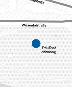 Vorschau: Karte von Westbad Nürnberg