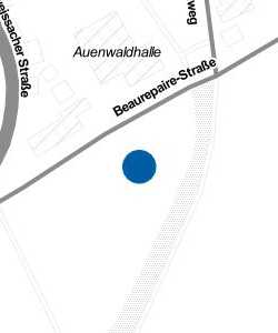 Vorschau: Karte von Parkplatz Auenwaldhalle