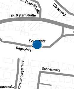 Vorschau: Karte von Bouleplatz Zarten
