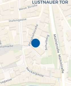 Vorschau: Karte von Polizeiposten Tübingen-Innenstadt
