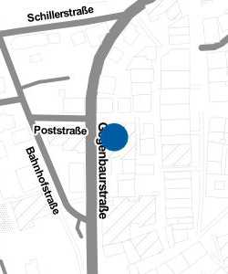 Vorschau: Karte von Volksbank Allgäu-Oberschwaben eG Hauptstelle Wangen Poststraße
