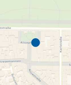 Vorschau: Karte von Praxis am Aliceplatz - Hausarztpraxis