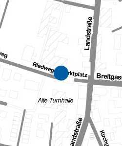 Vorschau: Karte von Elektro-Ladesäule Großsachsen Marktplatz