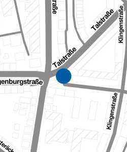 Vorschau: Karte von Wagenburgstraße Talstraße