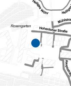 Vorschau: Karte von Schloss und Schlossgarten Weikersheim