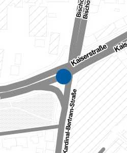 Vorschau: Karte von Haltestelle Hildesheim Kardinal-Bertram-Straße