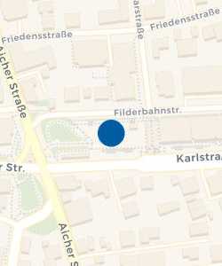 Vorschau: Karte von Bürgeramt Bernhausen