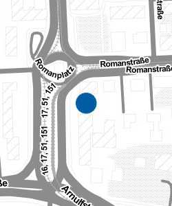 Vorschau: Karte von Haltestelle Romanplatz