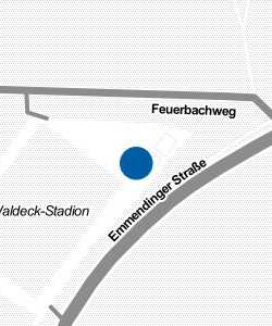 Vorschau: Karte von Gasthaus Waldeck (Stadion-Gaststätte)
