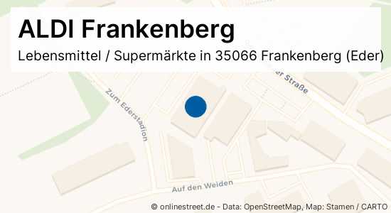 ALDI Frankenberg Röddenauer Straße in Frankenberg (Eder) Lebensmittel