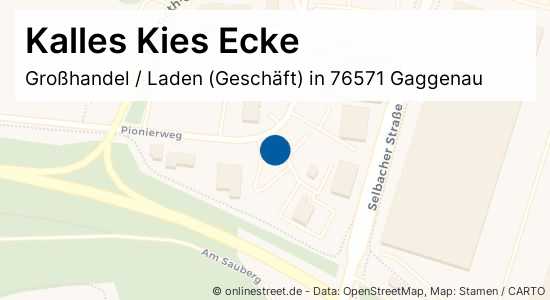 Kalles Kies Ecke Pionierweg in GaggenauOttenau