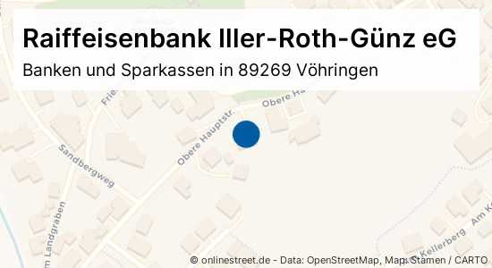 Raiffeisenbank Iller Roth Gunz Eg Obere Hauptstrasse In Vohringen Banken Und Sparkassen