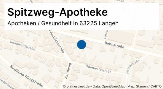 SpitzwegApotheke Bahnstraße in LangenLangen Apotheken, Gesundheit