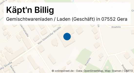 Käpt'n Billig VonOssietzkyStraße in GeraLangenberg