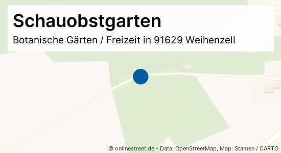 Schauobstgarten Wernsbach in WeihenzellWernsbach Botanische Gärten