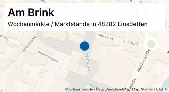 Am Brink Frauenstraße in Emsdetten Wochenmärkte, Marktstände