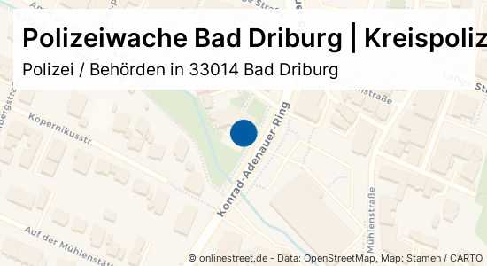 Polizeiwache Konrad Adenauer Ring In Bad Driburg Polizei