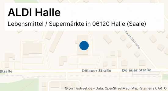 ALDI Halle Dölauer Straße in Halle (Saale)Kröllwitz Lebensmittel