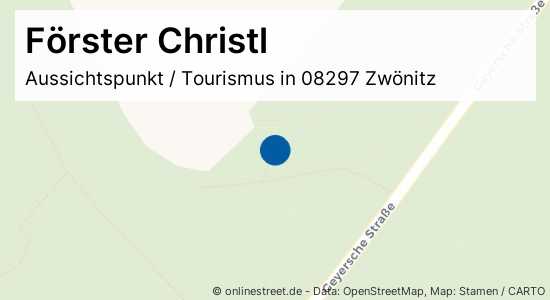 Förster Christl Geyersche Straße in Zwönitz Aussichtspunkt, Tourismus