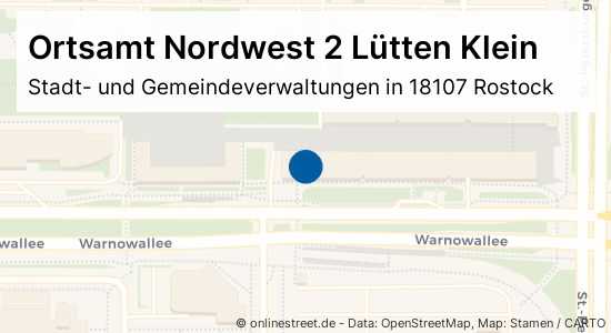 Ortsamt Nordwest 2 Lütten Klein Warnowallee in RostockLütten Klein