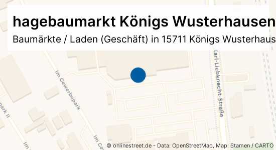 hagebaumarkt Königs Wusterhausen KarlLiebknechtStraße in Königs