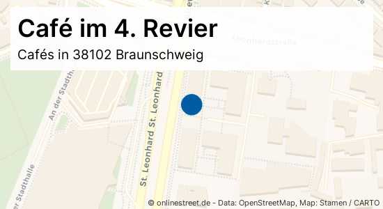 Café im 4. Revier St. Leonhard in BraunschweigViewegs GartenBebelhof
