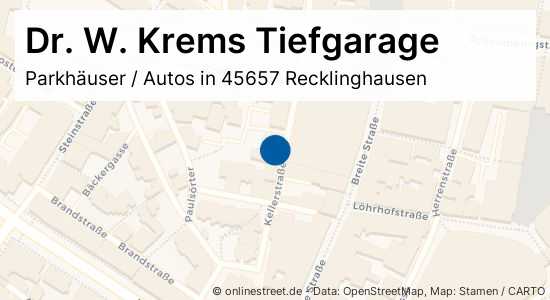 Dr W Krems Tiefgarage Kellerstrasse In Recklinghausen Stadtmitte Parkhauser Autos