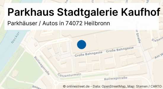 Parkhaus Stadtgalerie Kaufhof Allerheiligenstraße In Heilbronn ...