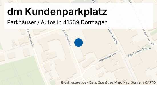 dm Kundenparkplatz Castellstraße in DormagenDormagenMitte Parkhäuser