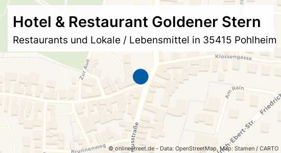 Hotel Restaurant Goldener Stern Kreuzplatz In Pohlheim Watzenborn Steinberg Restaurants Und Lokale