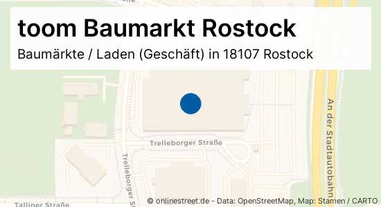 toom Baumarkt Rostock Straße in RostockLütten Klein