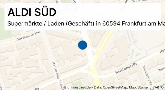 ALDI SÜD Darmstädter Landstraße in Frankfurt am MainSachsenhausen