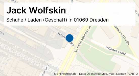 Vechter Bedachtzaam voor eeuwig Jack Wolfskin Prager Straße in Dresden-Seevorstadt-Ost/Großer Garten:  Schuhe, Laden (Geschäft)
