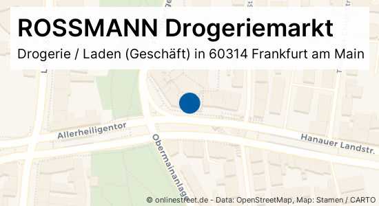 Rossmann Drogeriemarkt Friedberger Anlage In Frankfurt Am Main Drogeriewaren